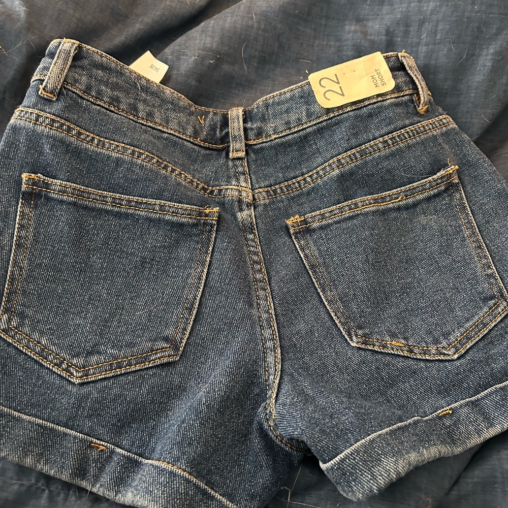PacSun Blue Denim Women's Shorts Button Up, 5 Pockets NWT, FUN!! - Picture 7 of 8